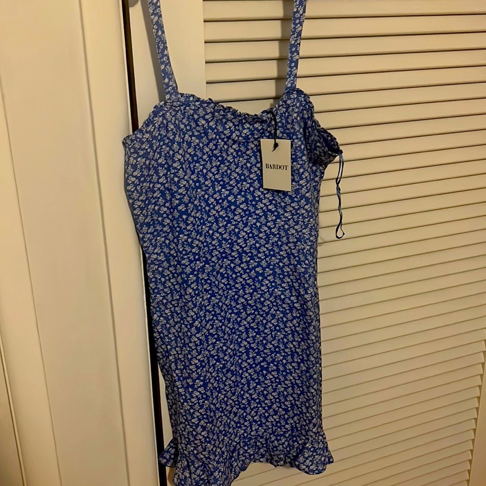 Bardot Blue first mini dress